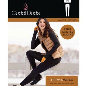 NWT Cuddl Duds Thermawear High-Rise Leggings - Black
